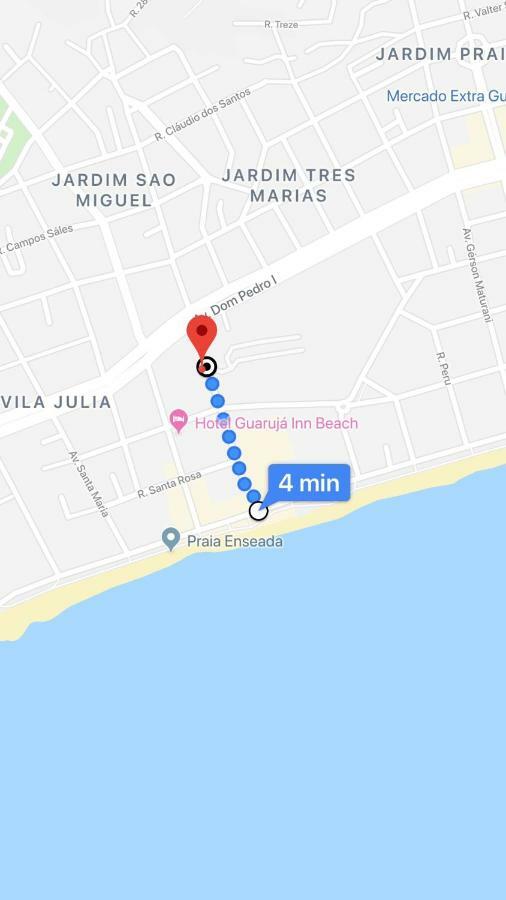 Apto A 2 Min A Pe Da Praia - Edificio Monte Carmel غوارويا المظهر الخارجي الصورة
